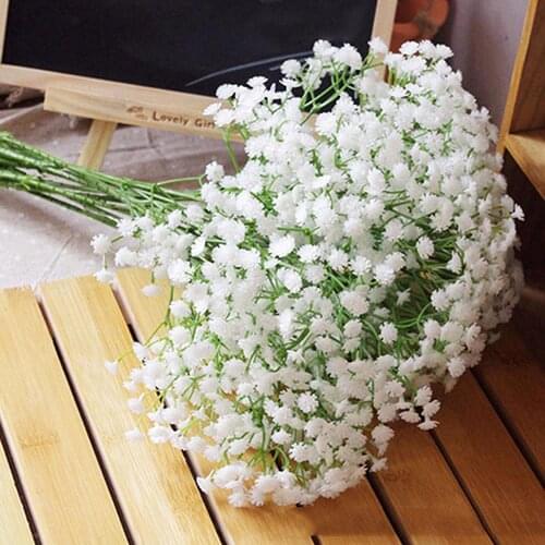 1 Bouquet Artificial Flower Babysbreath Gypsophila Silk Flower Party Wedding DIY Home Decor
