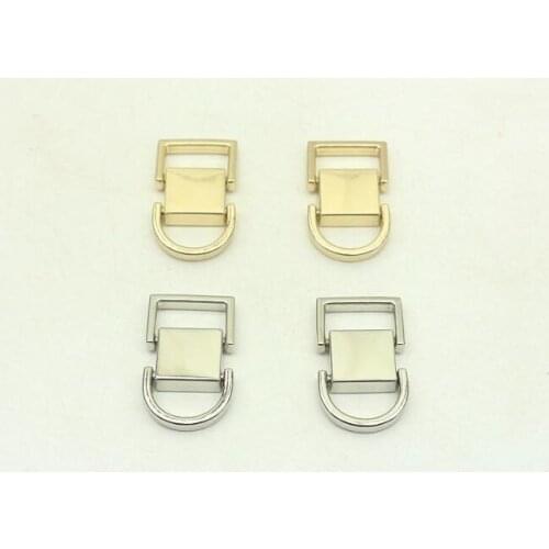 10pcs/lot) luggage handbag hardware accessories handbags on both sides of the screw double ring D buckle belt buckle