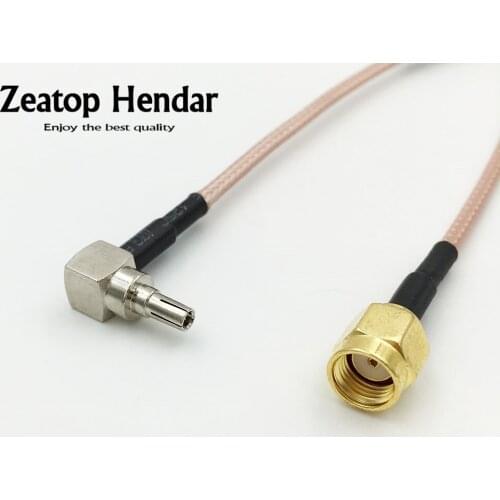 10Pcs RG316 Coax Cable CRC9 Male Right Angle Switch RP SMA Male Jack for 3G HUAWEI USB Modem 10CM 15CM 20CM