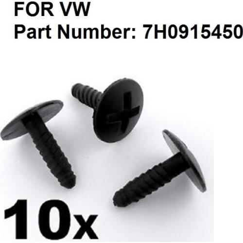 10x For VW Volkswagen T5 Transporter LT Headlight Engine Battery Grille Cover Screws 7H0915450
