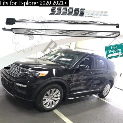 2Pcs left right side step fit for F.ord all new Explorer 2020 2021 running board Nerf bar pedal protector side chairs