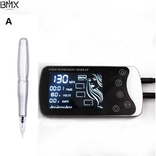 Touch Screen Aluminum P400 Permanent Makeup Machine Screw Cartridge Matched Digital Eyebrow Tattoo Makeup Machine