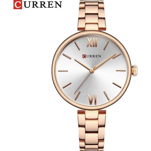 CRREN Fashion Women Watches Simple Romantic Rose Gold Watch Womens Wrist Watch Ladies watch relogio feminino reloj mujer