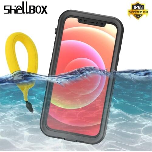 SHELBOX Waterproof Phone Case For iPhone 12 11 Pro Max X XR 7 8 Shockproof Swimming Diving Coque Cover for iPhone 12 Mini Case