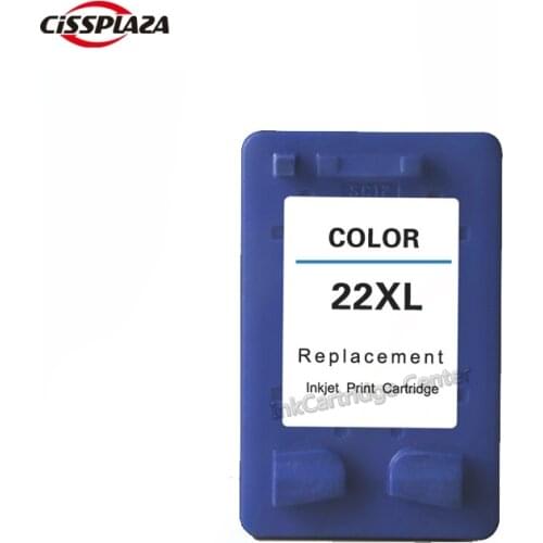 CISSPLAZA Ink cartridge compatible for HP22 C9352AN Ink Cartridge C9352A for Fax 1250/Deskjet 3910/3915/OfficeJet 4315
