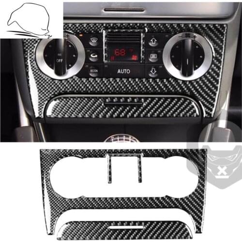 For Audi TT MK1 8N 2001-2006 Car Center Console Air Conditioning Control Button Climate Panel Trim Carbon Fiber Sticker Interior