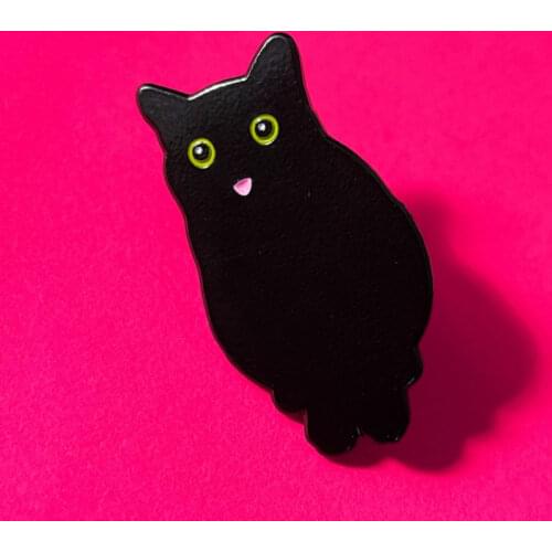 FXM Black Brooches For Clothes