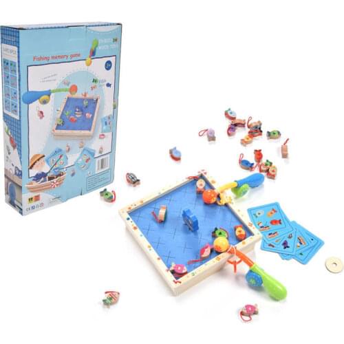 Interaction Wooden Fishing Toy Kids Wooden Fishing Games Wooden Fishing Game Parent‑Child Interaction Game for Toddler for