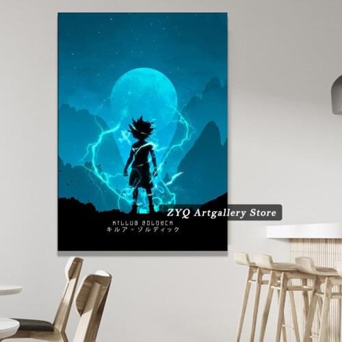 Hunter X Hunter Killua Oil Painting Modern Wall Art Pictures Canvas Print For Living Room HD Home Decoration Posters And Prints
