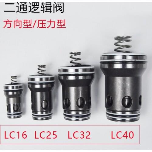 Cartridge Two-way Logic Valve Hydraulic Accessories LCV/LD 16 25 32 40 Diameter Direction Pressure Valve Plug-in