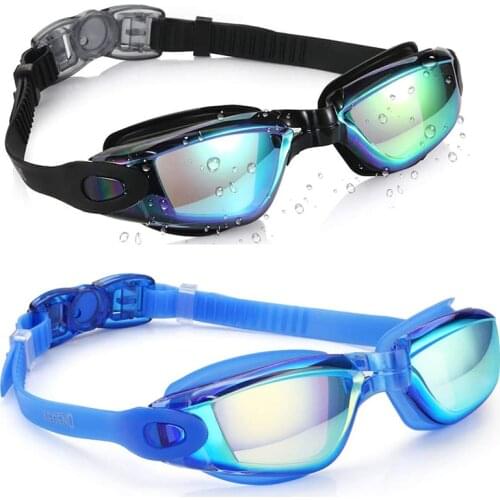 Multicolor Adult Swimming Goggles Anti-Fog UV Waterproof Silicone Pool Swimming Glasses for Men Women Kids Diving Eyewear