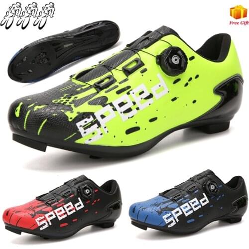 Professional Road Cycling Shoes For Men, Flat Self-Locking Sapatilha Ciclismo, SPD Cycling Shoes, MTB Mountain Cycling Shoes For