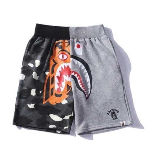 2021 male and female lovers fashion breathable sports basketball camo glow-in-night patchwork Japanese casual pants