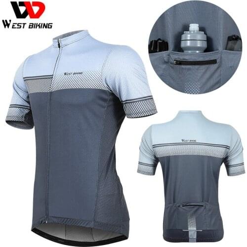 2021 NEW WEST BIKING Cycling Jersey Summer Ciclismo T-shirt Breathable Outdoor Sport Bicycle Clothing Short MTB Road Bike Jersey