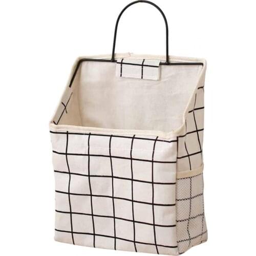 Simple Wall Hanging Storage Bag Book Magazines Holder Wall Mounted Wardrobe Hangs Bag Wall Holder Cosmetic Toy Organizer Hanger