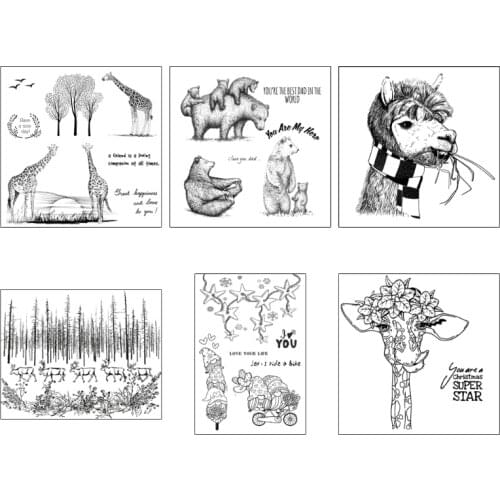 Heartfelt Transparent Clear Stamps Embossing Mould Stamps, DIY Printing Silicone Mould for Card Making and Scrapbooking