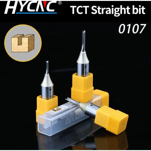 Arden 0107 TCT Straight Router Bit 1/2*4 Shank Two flutes Straight Bits Grooving Rabbet endmill milling cutter