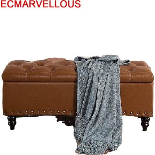 Sgabello Pouffe Ottoman Escalera Sofa Fauteuil Living Room Madeira Change Shoes Poef Taburete Kids Furniture Storage Stool