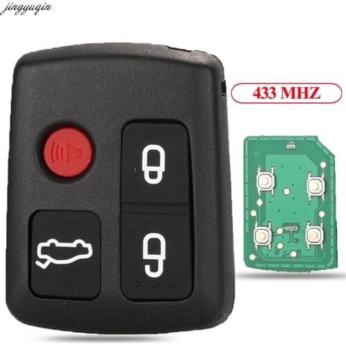 Jingyuqin Remote Control Car Key 433MHZ BA15K601A For Ford BA BF Falcon Sedan Wagon Keyless 3/4 Buttons Keypad Replacement