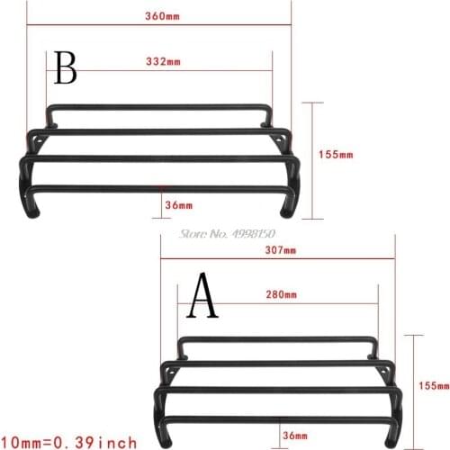 Subwoofer Speaker Grille Cover Bar Grille 4 Levers 10" 12" Black Metal Rounded Edges Car Home Speakers Dropship