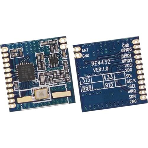 RF4432 adopts Silicon Lab Si4432 RF NiceRF RF Transceiver Modules in 433mhz -1~20dBm