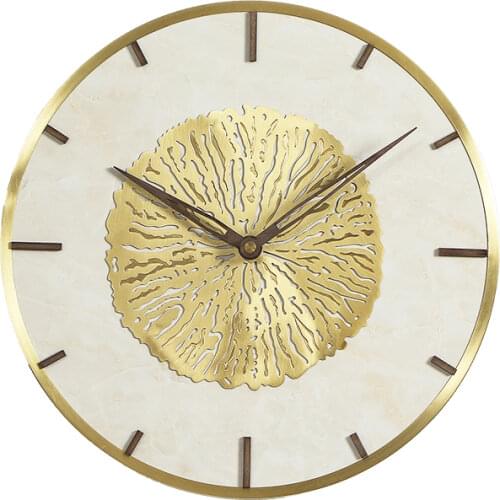 Nordic Luxury Wall Clock Metal Gold Large Wall Watches Home Decor Living Room Creative Clocks Wall Decor Duvar Saati Gift FZ197