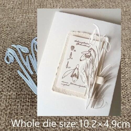 New Design Craft Metal Cutting Die cut die 3pcs Wheat ears flower scrapbooking Album Paper Card Craft Embossing Die Cuts