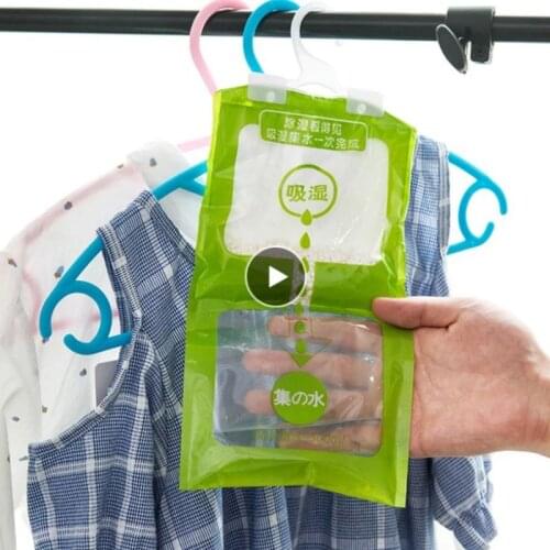 Desiccant Bag Household Cleaning Tools Chemicals Hanging Wardrobe Closet Bathroom Moisture Absorbent Dehumidizer 1/2/3pcs New