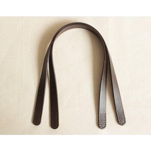 YESIKIMI 1 Pair Bag Handles DIY Bag Belt 55CM Genuine Leather Bolsa Accessories Replacement Shoulder Bag Straps