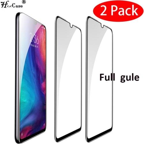 2 Pcs/lot 2 Pack Full Glue Tempered Glass For XiaoMi RedMi Note9s Pro Max Note 7 Pro 7A Note 8T 8A Global Screen Protector Film