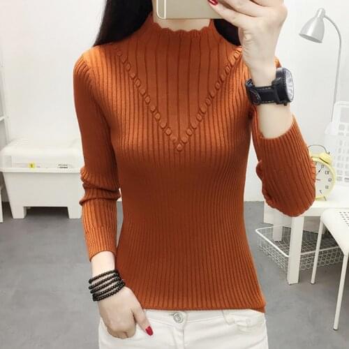 Turtleneck Sweater Women Pull Femme Nouveaute 2019 New Knitted Female Sweater Fall Pullover Winter Clothes Womens Jumpers Mujer