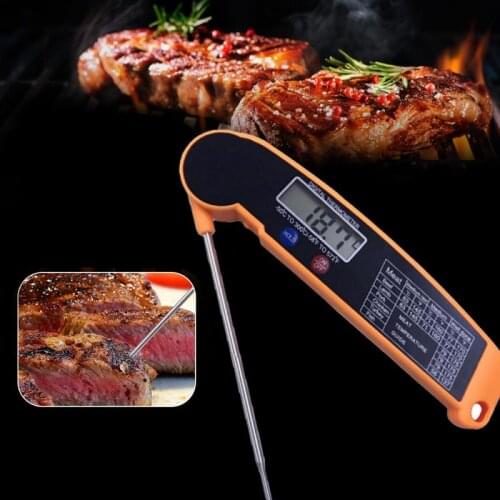 1pcs Foldable Digital Probe Thermometer Food BBQ Meat Oven Folding Kitchen Thermometer Cooking Tools Home Cocina