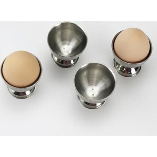1 Pcs Soft Boiled Egg Cups Egg Holder Tabletop Cup Handy Stainless Steel Kitchen Breakfast Hard Boiled Cooking Household Tools