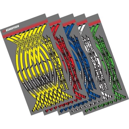 12 Strips Motorcycle Wheel Sticker Reflective Rim Stripe outer Rim Accessory Stickers For HONDA NC700X nc700x