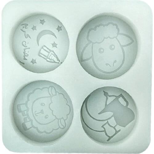 2021 Muslim Fondant Silicone Mold Ramadan Theme Cake Decorating Tool Eid Mubarak Chocolate Biscuit Fondant Egg Mold Dropshipping