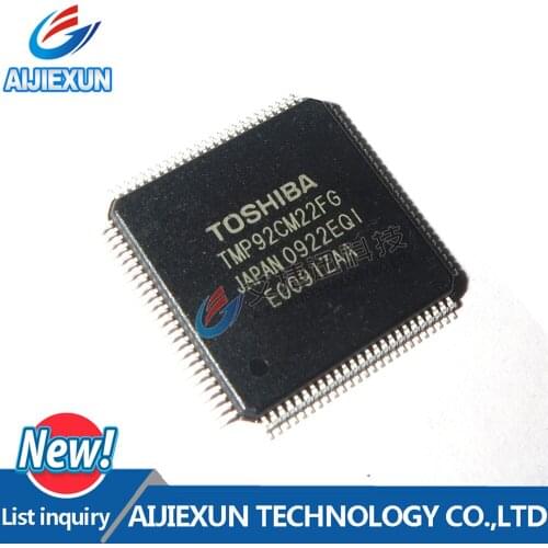 1Pcs TMP92CM22FG QFP CMOS 32-Bit Microcontroller New and original