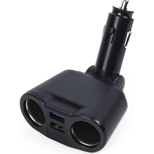 Auto Car Charger Socket Splitter Dual Port 12-24V 3.1A Power Voltmeter Car Digital Cigarette lighter