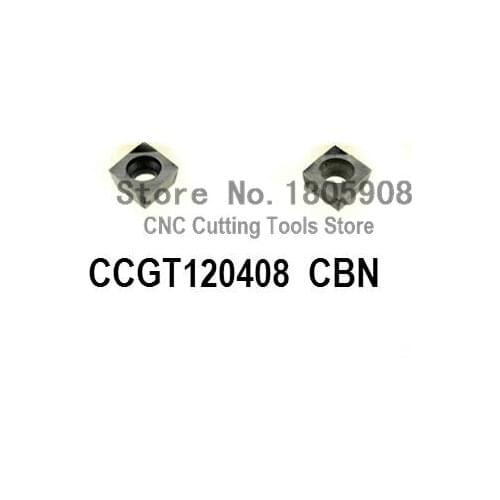 Free shipping 2PCS CCGT120408 CBN Inserts , CNC CBN Diamond insert For Lathe Tools Inserts For SCLCR / SCFCR / SCKCR