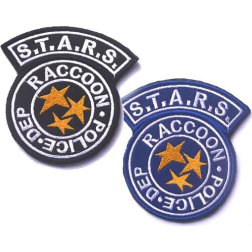 Creatrill Embroidery 3D Patch Biohazard S.T.A.R.S. Raccoon City Embroidered Tactical Military Badge Garment Patch