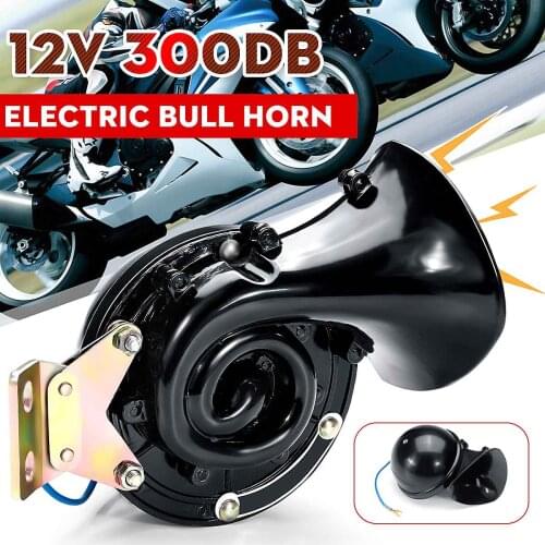 12V 300dB Electric Bull Horn Waterproof Raging Sound Universal For Car Motorcycle Truck Boat Super Loud