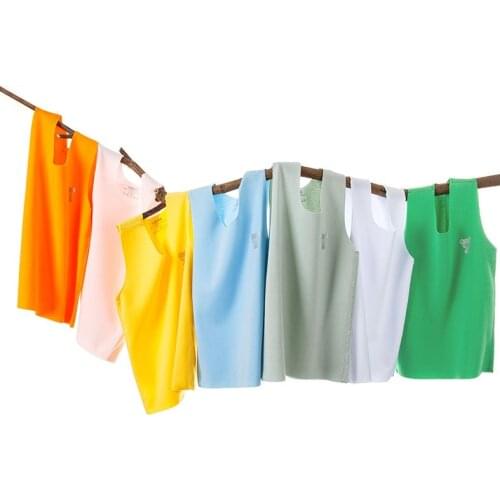 For 4 6 8 10 12Y Kids Clothes Soft Modal Cotton T-shirt Girls Boys Sleeveless T Shirt Seamless Vest Summer Kids Shirt Tank Tops