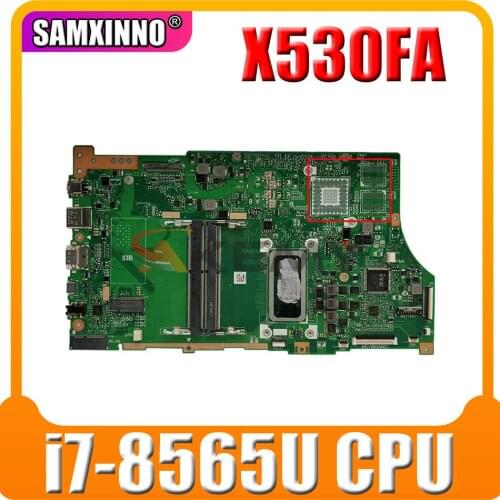 Akemy X530FA notebook mainboard For ASUS S5300F X530F X530FA laptop motherboard mainboard with i7-8565U CPU GM tested full 100
