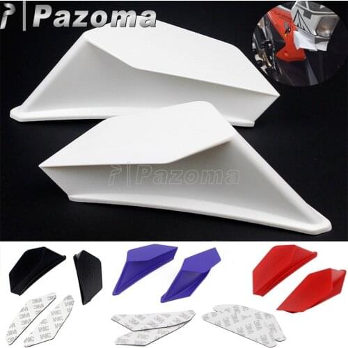 Motorcycle Scooter Aerodynamic Winglets Dynamic Wing Kit For BMW Honda Yamaha Suzuki Kawasaki Nmax Aerox 155 Aprilia Racing Bike