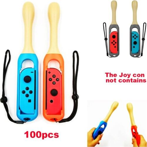 100Sets Drum Stick for nintend switch Joy con, Taiko Drum Games Handle Holder Drum Stick for Switch NS Joy-con