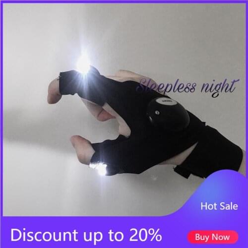 Illuminated Fishing Gloves Night Fishing Gloves Ins Photo Gloves Cool Net Red Gloves Functional gloves