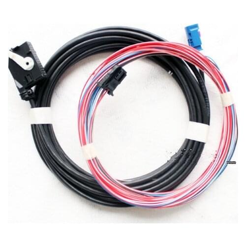 RCD510 RNS510 RGB Rear View Camera Harness Cable WIRE For VW Golf Plus Jetta MK5 5 MK6 VI Tiguan Passat B7