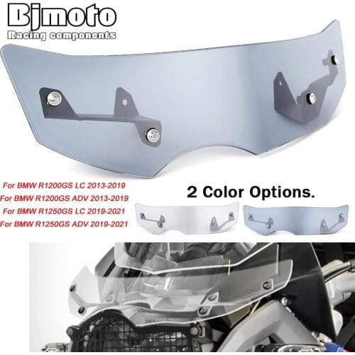 R 1200GS Motorcycle Upper Wind Deflector For BMW R1200GS LC/ADV 2013-2019 R1250GS LC ADV 2019-2021 Windscreen Windshield