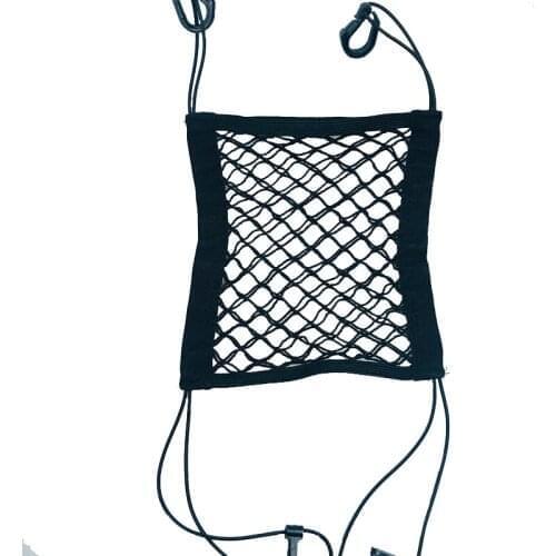 Car Organizer Seat Elastic Mesh Net Bag For SEAT Ibiza Leon Toledo Arosa Alhambra Exeo FR Supercopa Mii Altea Cordoba Cupra