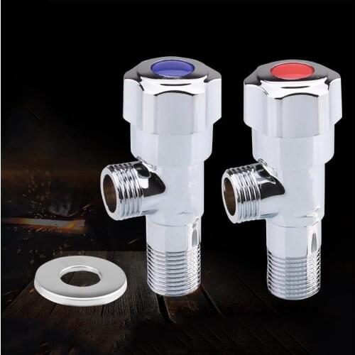 One Piece Faucet Copper Filling Triangle Valve Stainless Steel Thickening Hot Cold Water Heater Hose Kitchen Bathroom Toilet