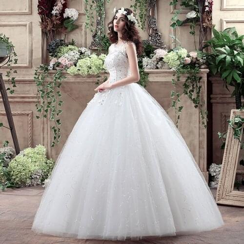 Wedding Dress Brides Lace Up Ball Gowns Embroidery Wedding Dresses New Plus Size Dresses